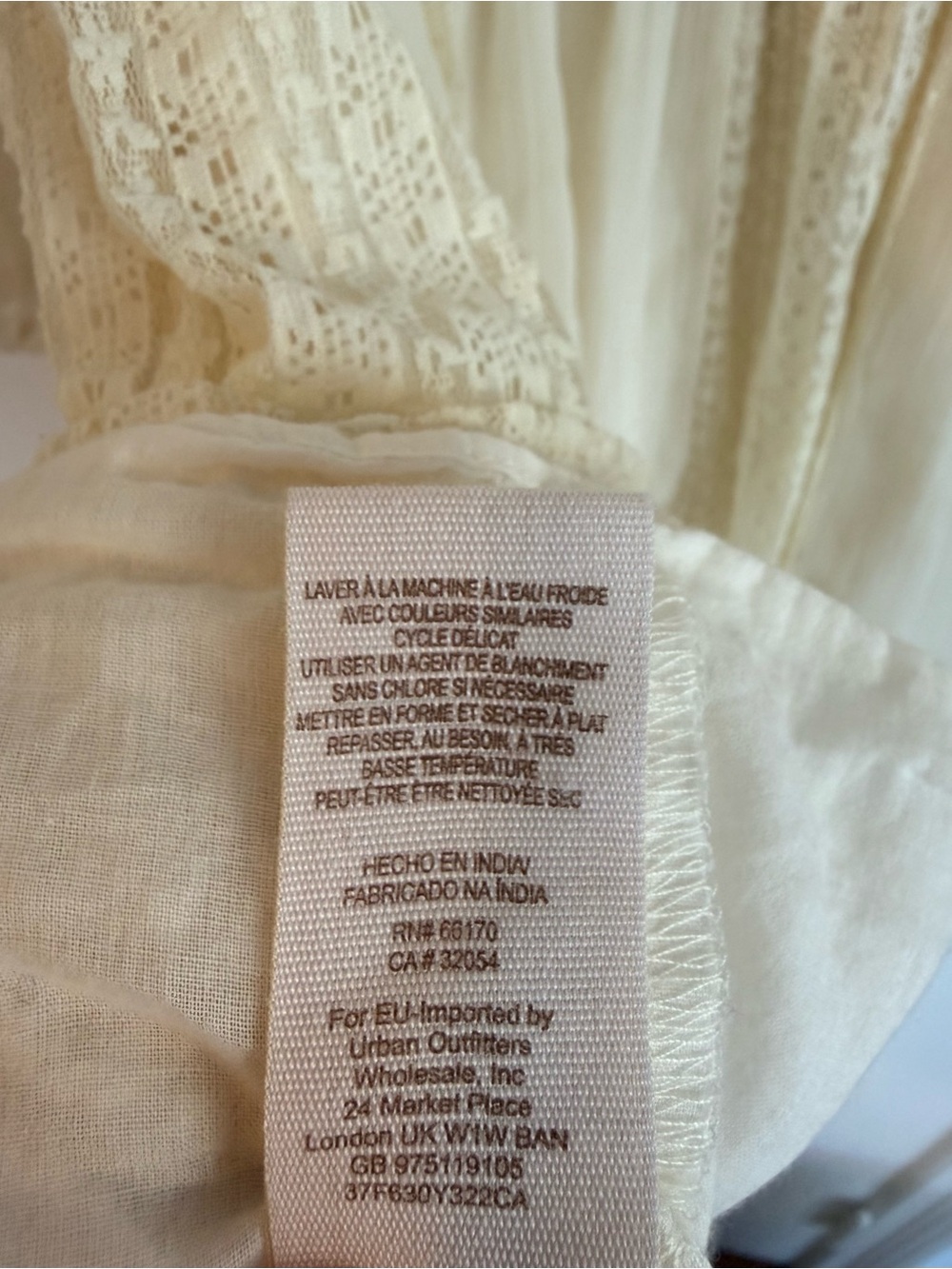 Free People Made To Love White Boho Babydoll Mini Dress - Picture 4 of 5